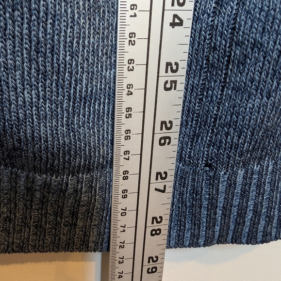 Arnold Palmer Vintage Blue Patchwork Knit Button Down Men's Cardigan XL - Picture 7 of 8